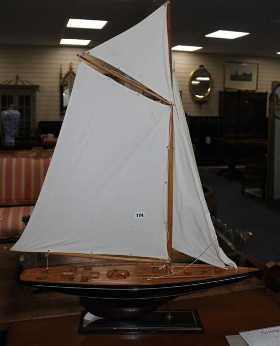 A model yacht